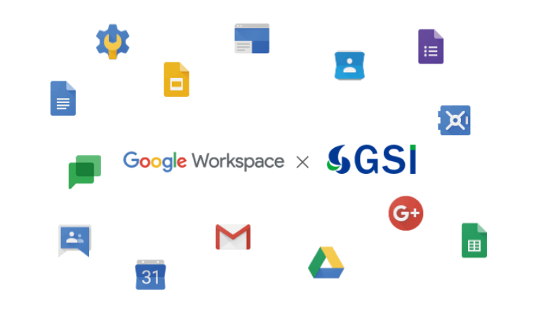 株式会社GSIではGoogle Workspaceの導入サポートに対応しています