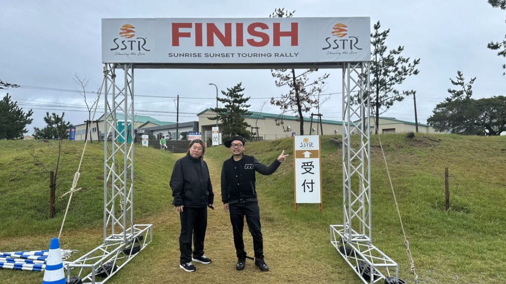 ゴール地点の「千里浜なぎさドライブウェイ」